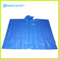 Poncho de chuva descartável azul PE para promoção (Rpe-012)